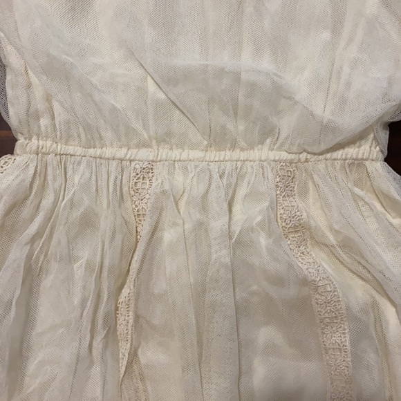 Vintage Prairie Wedding Dress Lace Cyreld Paris Parisian Handmade 40's-60's - Picture 7 of 17